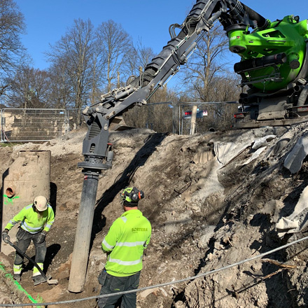 Sortera - Grävsugning