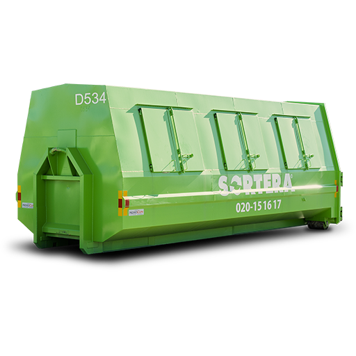 bild på stängd lastväxlare 25m3