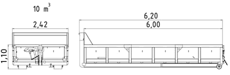 bild på ritning lång lastväxlare 10m3
