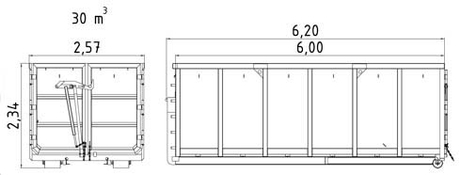 bild på ritning på lastväxlare utan lock