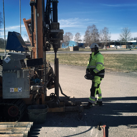 Provtagning med borrvagn