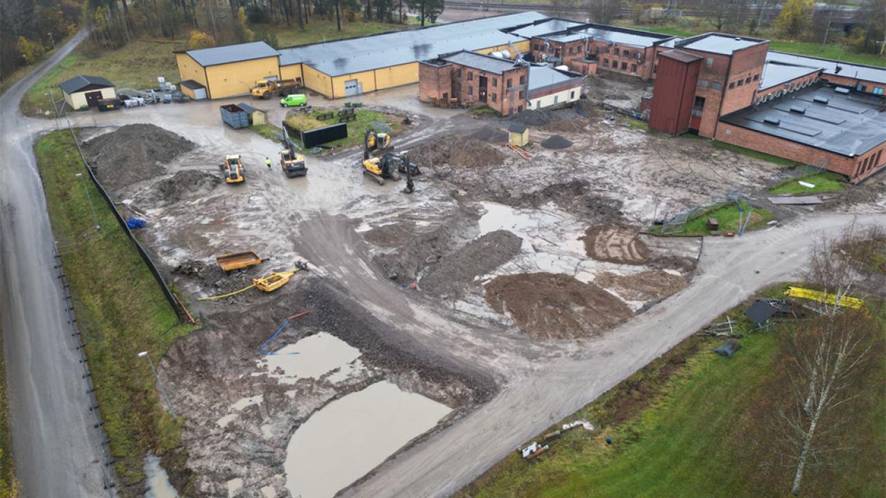 Drönarbild sanering