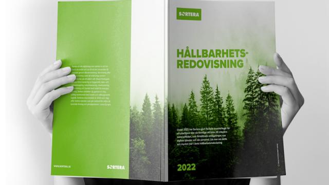 Någon läser Sorteras hållbarhetsredovisning