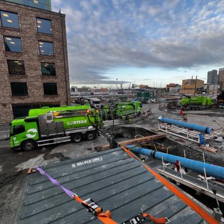 Sugbilar vid borrhål