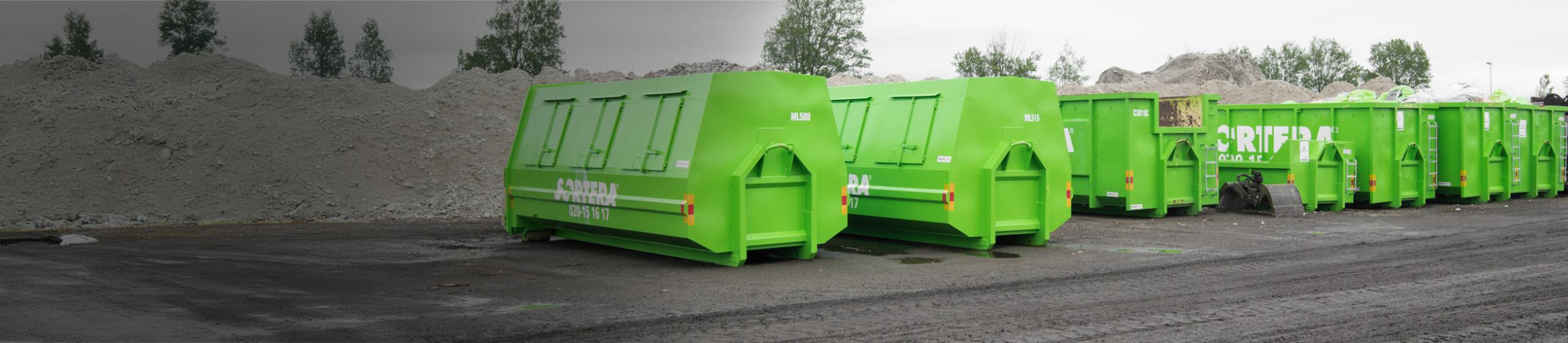 bild på containrar