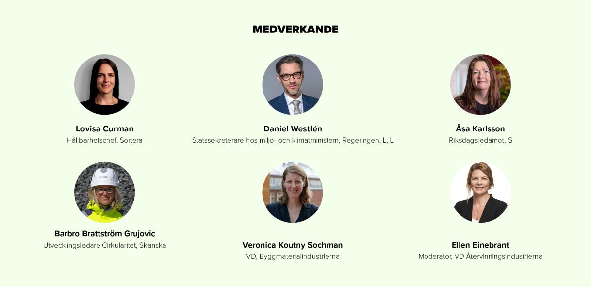 Sortera Almedalen 2026 - Medverkande