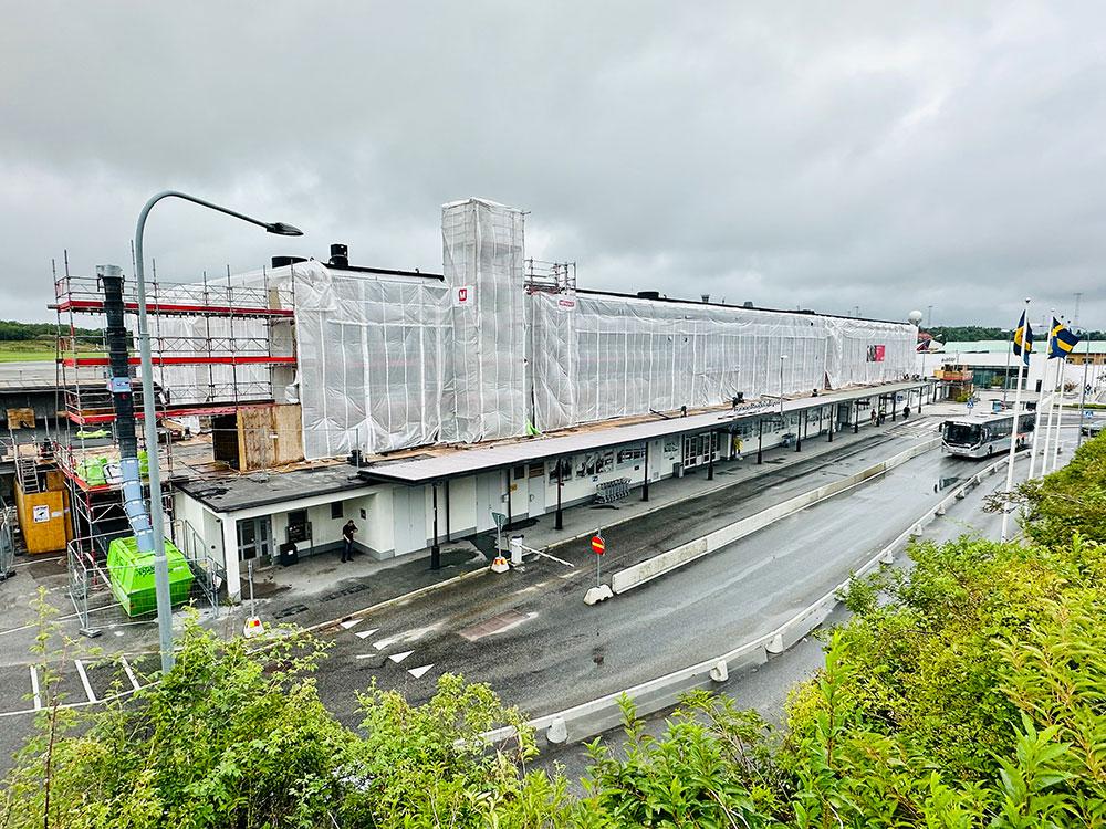 Byggnad under renovering