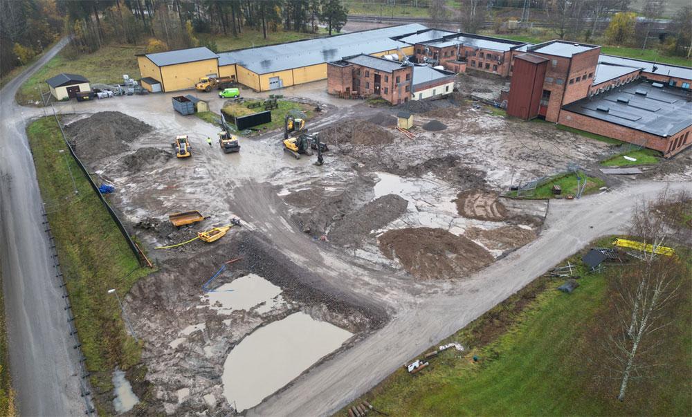 Drönarbild sanering